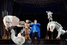 Andrew Haji as Tamino in the Canadian Opera Company’s production of The Magic Flute, 2017, photo Michael Cooper
